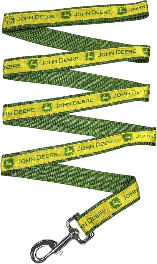 John Deere Pet Leash. Licensed Dog Leash, Small Leash for Dogs & Cats. A Shiny & Colorful Dog & Cat Leash Licensed by John Deere for All The Farmers, Contractors & Fans of John Deere Tools