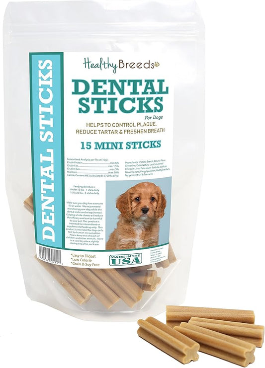 Healthy Breeds Cavapoo Dental Sticks Minis 15 Count