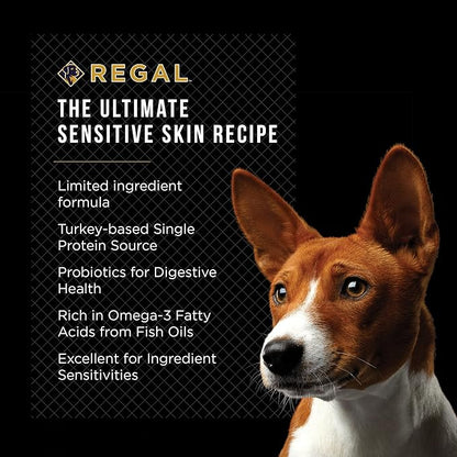 Adult Sensi Bites Turkey Meal Recipe - All Natural, Limited Ingredient Dry Dog Food for All Breeds and Sizes of All Life Stages - Made in The USA, 4 LB Bag