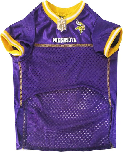 NFL Minnesota Vikings Dog Jersey, Size: Medium. Best Football Jersey Costume for Dogs & Cats. Licensed Jersey Shirt