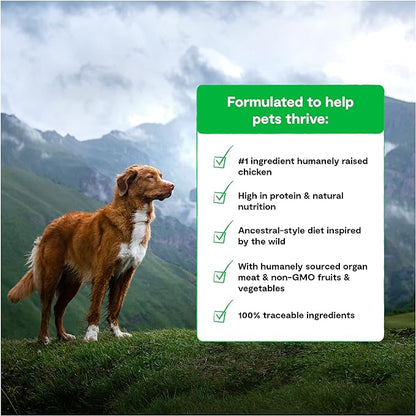 Open Farm RawMix Grain-Free Prairie Recipe for Dogs, includes Kibble, Bone Broth, and Freeze Dried Raw, Inspired by The Wild, Humanely Raised Protein and Non-GMO Fruits and Veggies, 3.5 lb