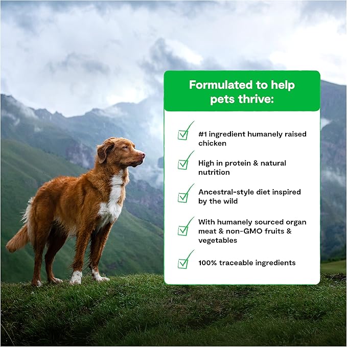 Open Farm RawMix Grain-Free Prairie Recipe for Dogs, includes Kibble, Bone Broth, and Freeze Dried Raw, Inspired by The Wild, Humanely Raised Protein and Non-GMO Fruits and Veggies, 20 lb