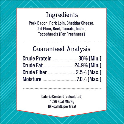 Stewart Freeze Dried Dog Treats, PuffPops Bacon and Cheeseburger Recipe, Gluten Free, 5.8 Ounce Resealable Pouch, Made in USA, Dog Training Treats