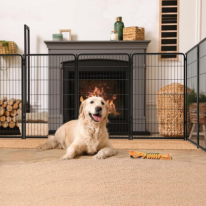 FXW Homeplus Dog Playpen Designed for Indoor Use, 45" Height for Large Dogs, Black│Patented