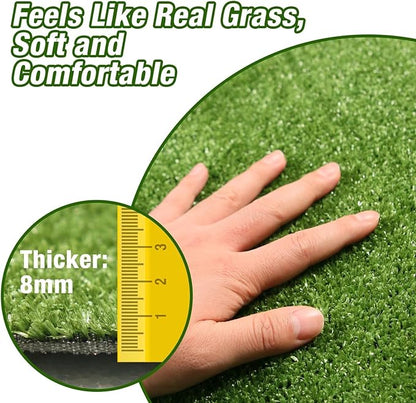 XXXL Artificial Dog Pee Grass Pad, 5FTX7FT Extra Large Fake Grass for Dog Potty Training, Indoor Outdoor Pets Turf Pee Pad Rug Balcony Patio