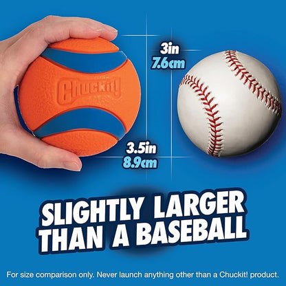 Chuckit Ultra Ball Dog Toy, XL (3.5 Inch Diameter), Pack of 1, for breeds 100+ lbs
