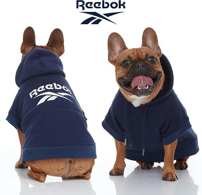 Reebok Dog Hoodie – Fleece Dog Sweater with Leash Hole, Cold Winter Dog Sweatshirt for Small Medium and Large Dogs, Premium Dog Fall Sweater Pullover Hoodie, Cozy Warm Perfect Dog Christmas Outfit