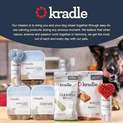 Kradle Soft Chew Variety Pack of 3 - Daily Dental Bones, Skin Health Chews & Stress-Relief Support for Dogs - Calming Chews with Soothing Ingredients - for All Dog Breed & Sizes - 30 Chews, 3 Pack