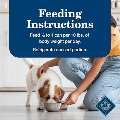 Blue Buffalo Homestyle Recipe Senior Wet Dog Food, Made with Natural Ingredients, Chicken Dinner with Garden Vegetables, 12.5-oz. Cans (12 Count)