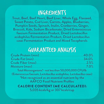 Montana Dog Food Grain-Free Small Batch Freeze Dried Raw Dog Food Topper & Complete Meal (Surf & Turf) – Made in USA, Added Prebiotics & Probiotics, No Synthetic Vitamins (12 oz)