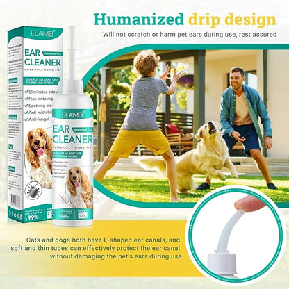 Dog Ear Cleaner, Removal Ear Powder for Pets Dog Ear Yeast Infection Treatment for Puppy Cats Dogs Cleans & Remove Odors
