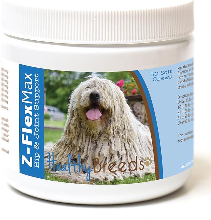 Healthy Breeds Komondorok Z-Flex Max Hip and Joint Soft Chews 50 Count