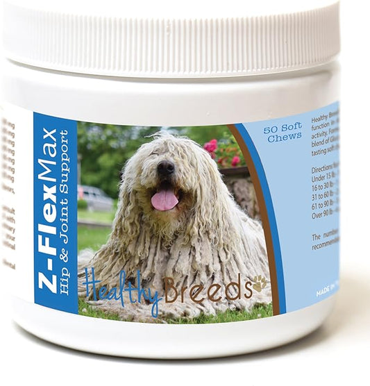 Healthy Breeds Komondorok Z-Flex Max Hip and Joint Soft Chews 50 Count