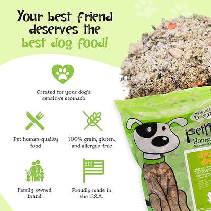 Healthy Dogma - PetMix Dehydrated Dog Food for Allergies - Grain Free, Freeze Dried, Raw, Homemade Dog Food (Chicken Dinner, 10 lbs)