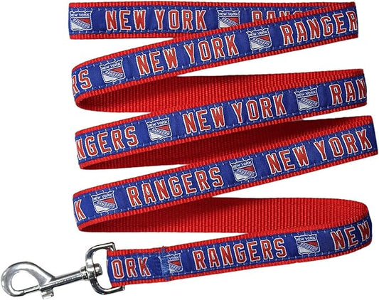 Pets First NHL NEW YORK RANGERS LEASH for DOGS & CATS, Medium. - Walk Cute & Stylish! The Ultimate HOCKEY FAN Leash!, Medium (4 Ft Long x 0.62 in Width)