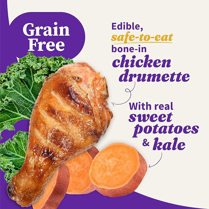 HALO Elevate Wet Dog Food, Grain Free, Homestyle Bone-in Chicken Stew with Sweet Potatoes & Kale, 12.7oz (Pack of 6)