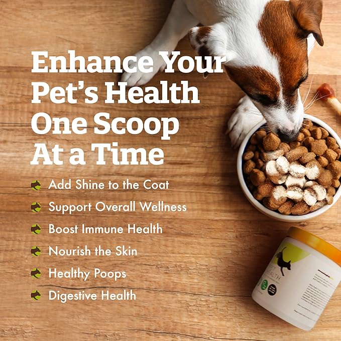 Heart Health for Dogs, Fiber Supplement for Digestive Health, Heart Health & Gut Health, Coat & Joint Health, Made in USA, Only Two Natural Ingredients, 5 Pack