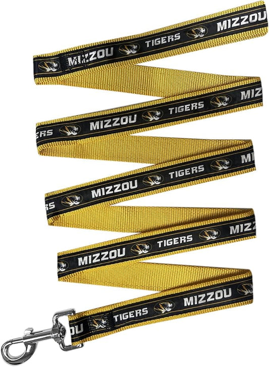 Pets First Collegiate Pet Accessories, Dog Leash, Missouri Tigers, Medium