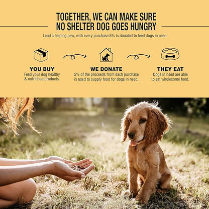 Dog for Dog Freeze Dried Dog Food Topper - Cage Free Chicken Dog Food toppers for Picky Eaters | Food toppers for Picky Dogs and Treats, All Natural & Limited Ingredient | Made in The USA - 4OZ