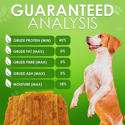 Earthgenics® Chicken Jerky Dog Treats - Lean, Tender 100% Natural Chicken Breast for All Ages, High in Protein, Minerals, B6 & B12, No Harmful Additives, Improves Skin & Coat (14oz.)