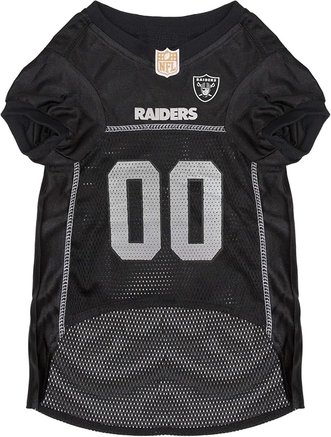 NFL Raiders Dog Jersey, Size: XX-Large. Best Football Jersey Costume for Dogs & Cats. Licensed Jersey Shirt