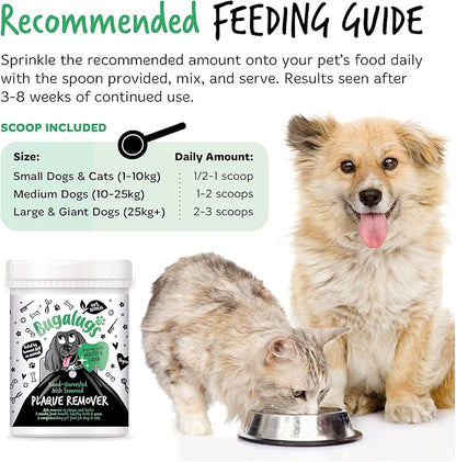 Plaque Off Remover for Dog Teeth & Bad Breath 100% Natural | Plaque Off No Toothbrush or Dog Toothpaste | Remove Dog Bad Breath & Plaque Remover for Dogs & Cats (Dog 70g)