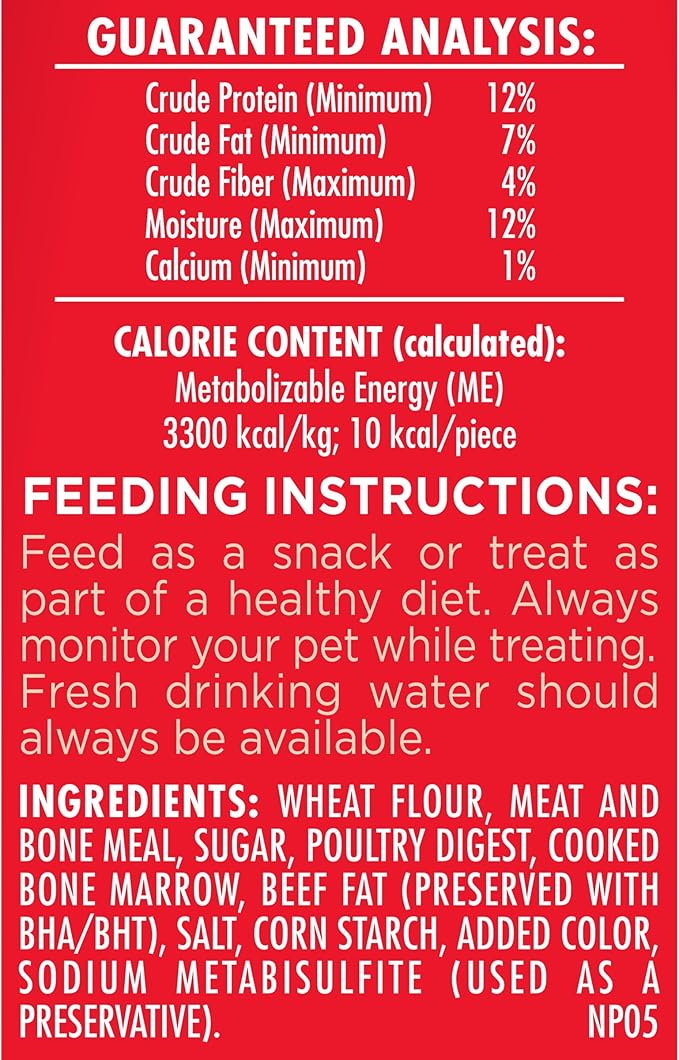 Milk-Bone MaroSnacks Dog Treats, Beef, 15 Ounce (Pack of 6) with Real Bone Marrow and Calcium