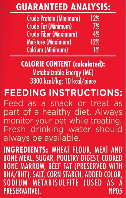 Milk-Bone MaroSnacks Dog Treats, Beef, 15 Ounce (Pack of 6) with Real Bone Marrow and Calcium