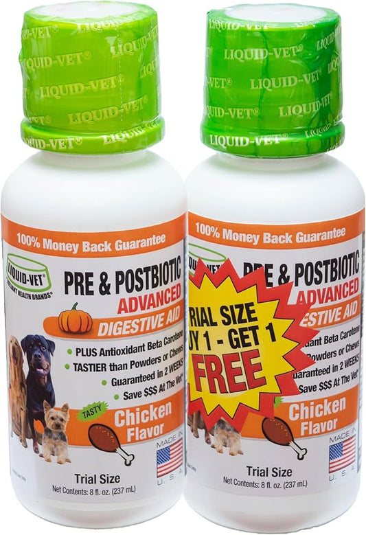Liquid-Vet K9 Pre & PostBiotic Advanced (Chicken, 8oz/2Pack)