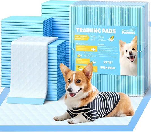 100-Pack Large Puppy Pads - 22'' x 22'' Pee Pads for Dogs Potty Training with Leak-Proof Quick-Dry Design, 6-Layer Wee Wee Pads for Dogs