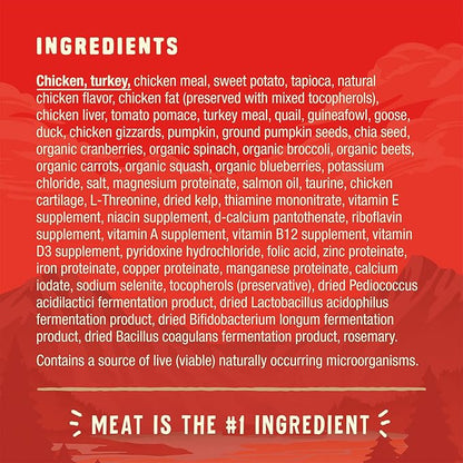 Stella & Chewy's Wild Red Dry Dog Food Raw Coated High Protein Grain & Legume Free Prairie Recipe, 21 lb. Bag