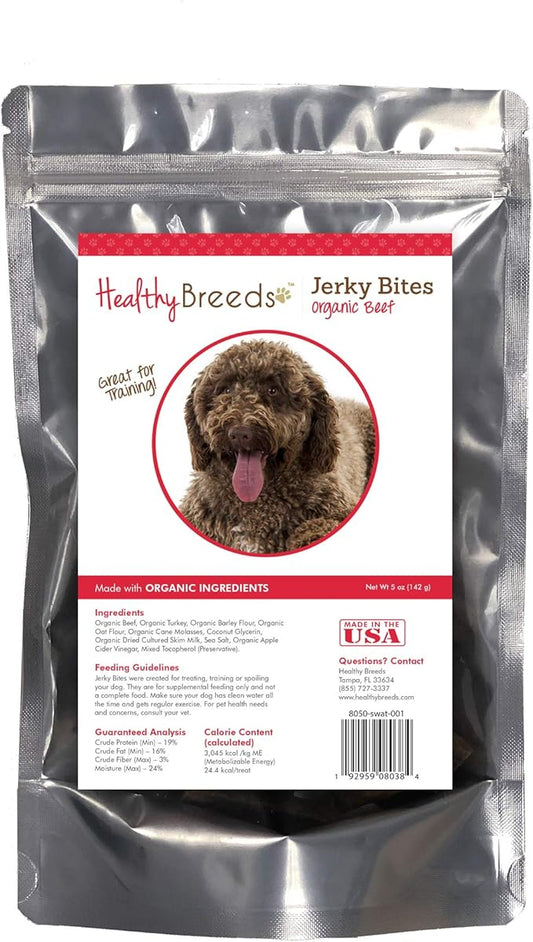 Healthy Breeds Spanish Water Dog Jerky Bites Beef Recipe Dog Treats 5 oz