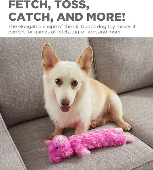 Outward Hound Lil' Dudes Pig Plush Squeaky Dog Toy
