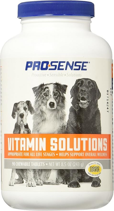 PRO·SENSE Vitamin Solutions 90 Count, Chewable Tablets for Dogs, Helps Support Overall Wellness
