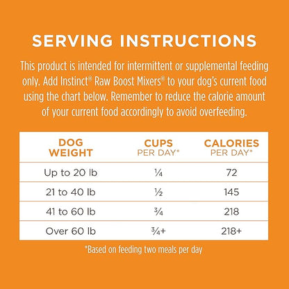 Instinct Freeze Dried Raw Boost Mixers Grain Free Gut Health All Natural Dog Food Topper, 5.5 Ounce (Pack of 1)