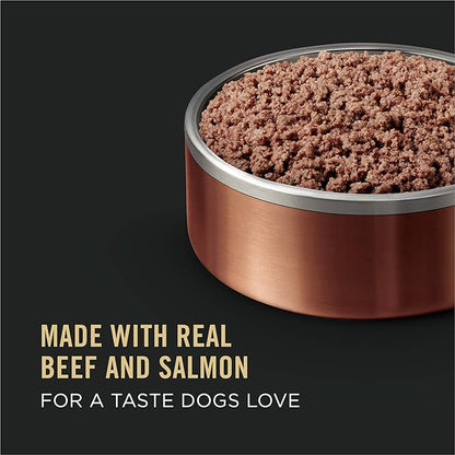 Purina Pro Plan High Protein, Grain Free Wet Dog Food, Beef and Salmon Entree - (Pack of 12) 13 oz. Cans