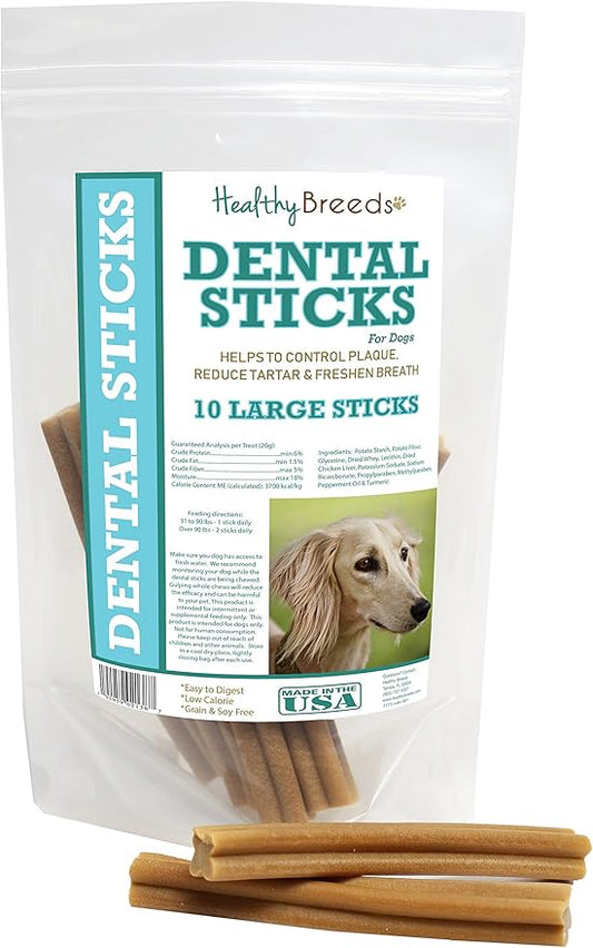 Healthy Breeds Saluki Dental Sticks Large 10 Count