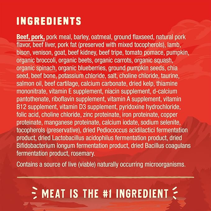 Stella & Chewy's Wild Red Dry Dog Food Raw Coated High Protein Wholesome Grains Red Meat Recipe, 3.5 lb. Bag