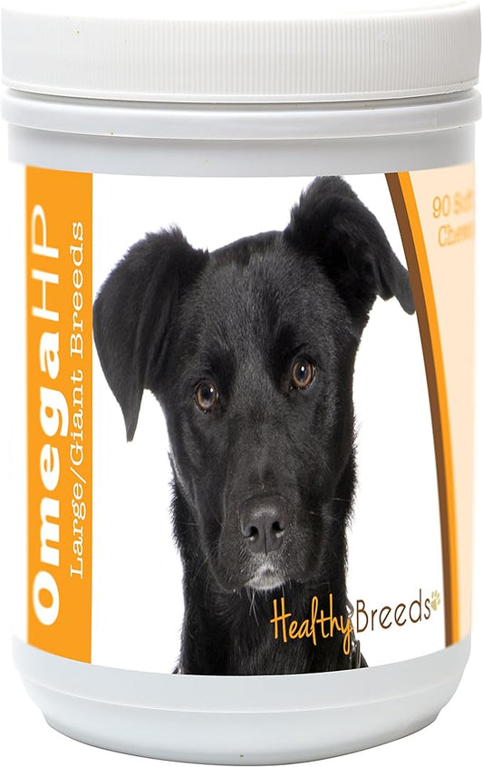 Healthy Breeds Mutt Omega HP Fatty Acid Skin and Coat Support Soft Chews 90 Count