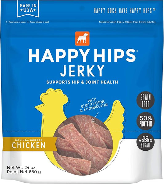 Chicken Jerky, Grain Free Dog Treats with Glucosamine & Chondroitin, Made in USA, 24 oz, 29253, 1.5 Pound (Pack of 1)