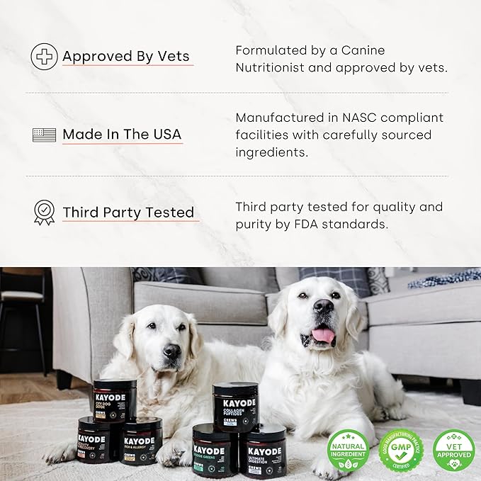 Activity & Recovery Dog Joint Chews. Glucosamine for Dogs & Omega 3. Dog Hip & Joint Supplement Made without Heat. Trout Flavor.