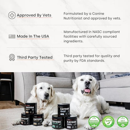 Activity & Recovery Dog Joint Chews. Glucosamine for Dogs & Omega 3. Dog Hip & Joint Supplement Made without Heat. Trout Flavor.