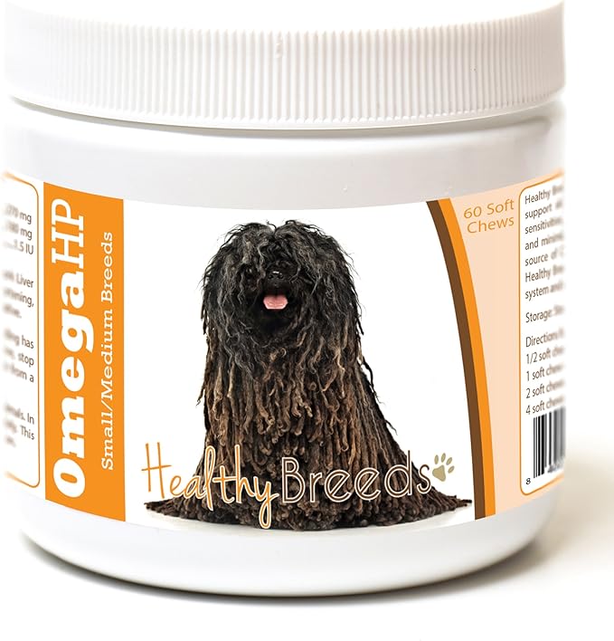 Healthy Breeds Pulik Omega HP Fatty Acid Skin and Coat Support Soft Chews 60 Count