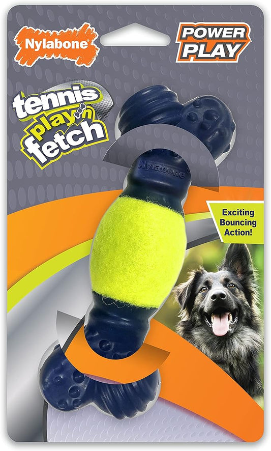 Nylabone Power Play Tennis Play 'n Fetch Interactive Dog Toy