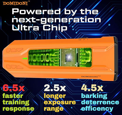 2024 Dog Bark Deterrent Device - Anti-Bark Devices for Dogs, No More Barks Dog Training Tool-Most Effective Dog Behavior Aid- Barking Eliminator Indoor/Outdoor, Dog Silencer/Behavior Corrector(Orange)