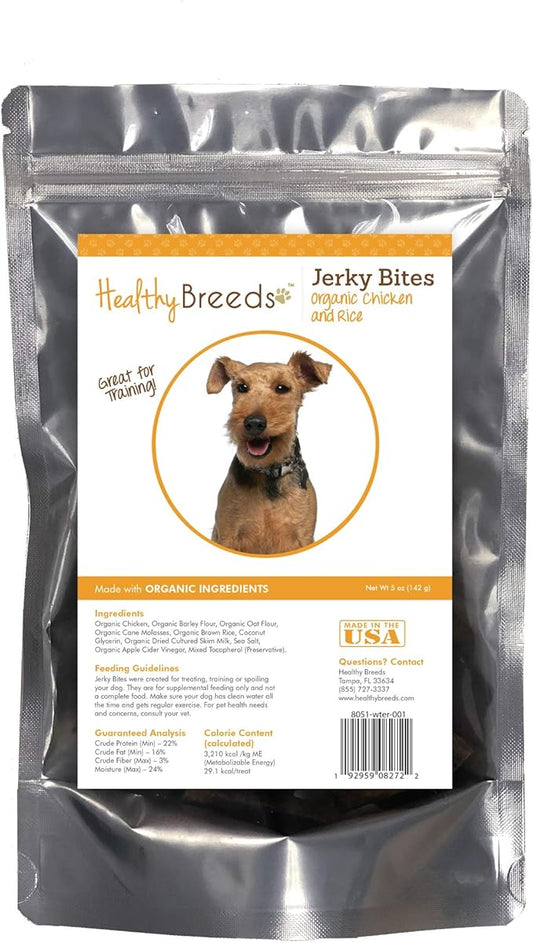 Healthy Breeds Welsh Terrier Jerky Bites Chicken & Rice Recipe Dog Treats 5 oz