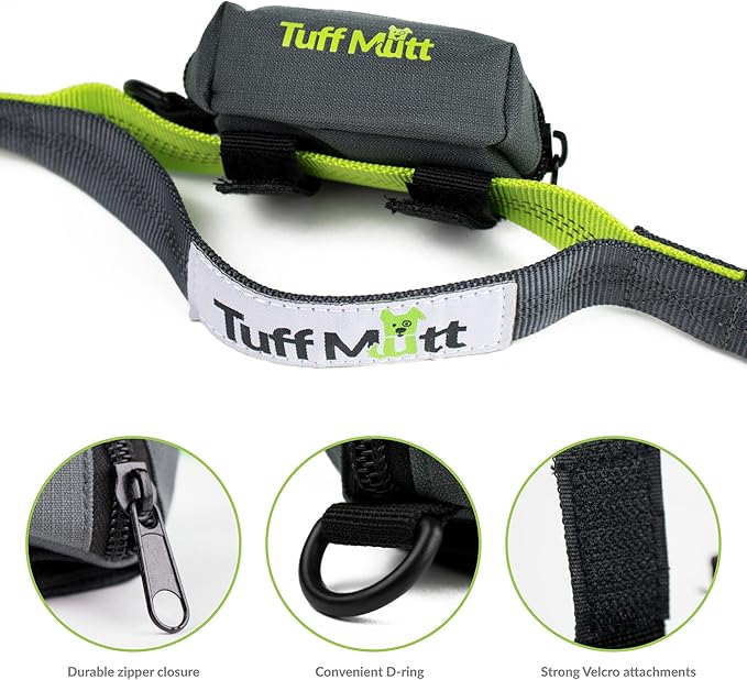 Dog Poop Bag Holder for Leash, Accessory For All Leashes, Lightweight Doggie Poop Bag Dispenser Allows For Easy Access To Pet Waste Bags, Includes Doggy Bags for Poop Holders