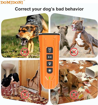 2024 Dog Bark Deterrent Device - Anti-Bark Devices for Dogs, No More Barks Dog Training Tool-Most Effective Dog Behavior Aid- Barking Eliminator Indoor/Outdoor, Dog Silencer/Behavior Corrector(Orange)