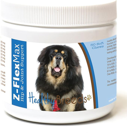 Healthy Breeds Tibetan Mastiff Z-Flex Max Hip and Joint Soft Chews 50 Count