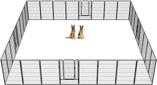 FXW Rollick Dog Playpen for Yard, RV Camping│Patented, 45 inch 32 Panels
